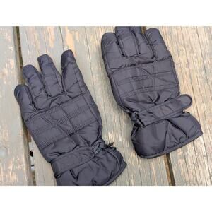 Insulated Ski Gloves w/ Reinforced Palms | Black | Size Medium (M)